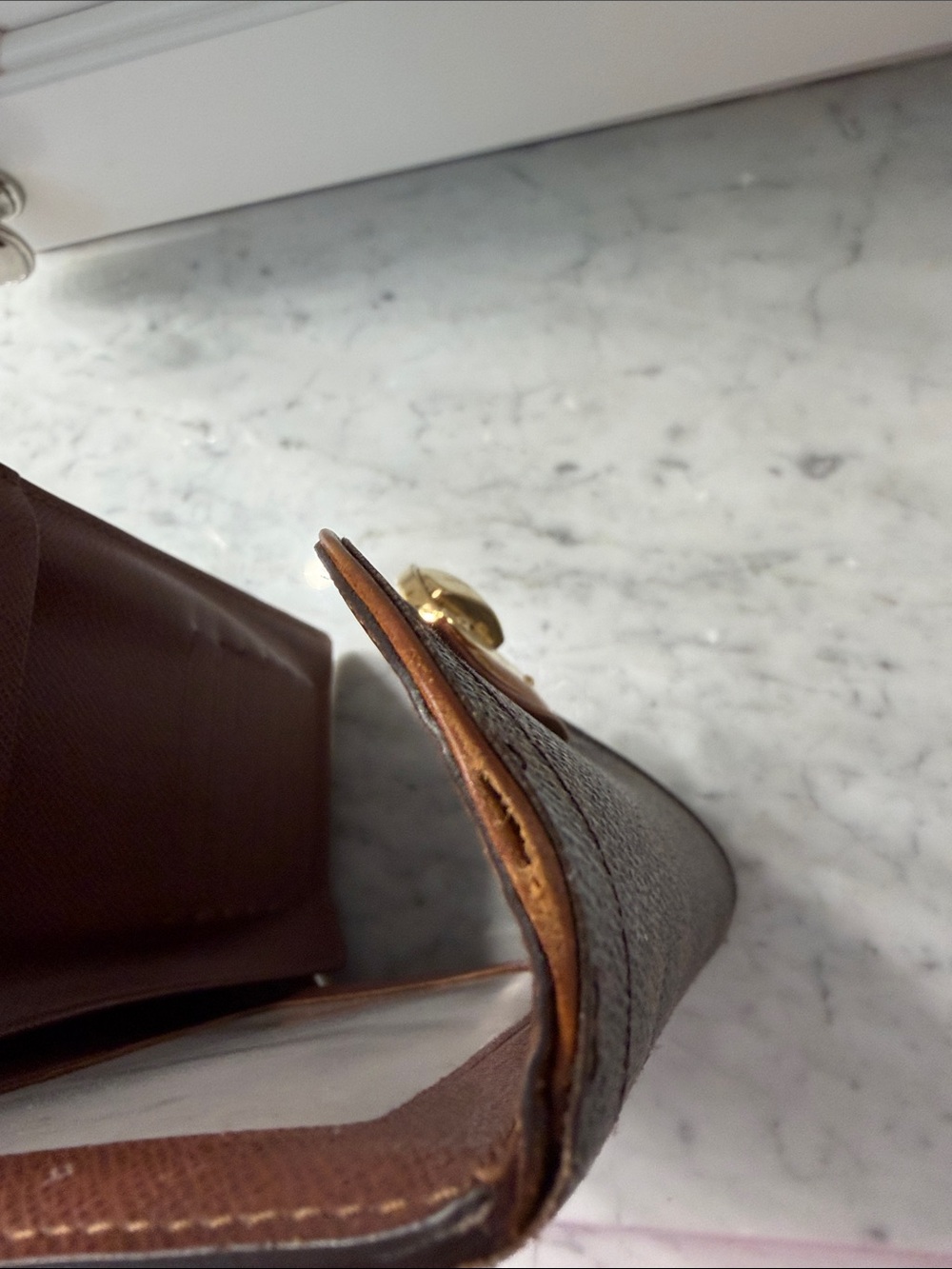 Louis Vuitton Monogram Flap Wallet in Brown with Gold Hardware - Picture 10 of 10